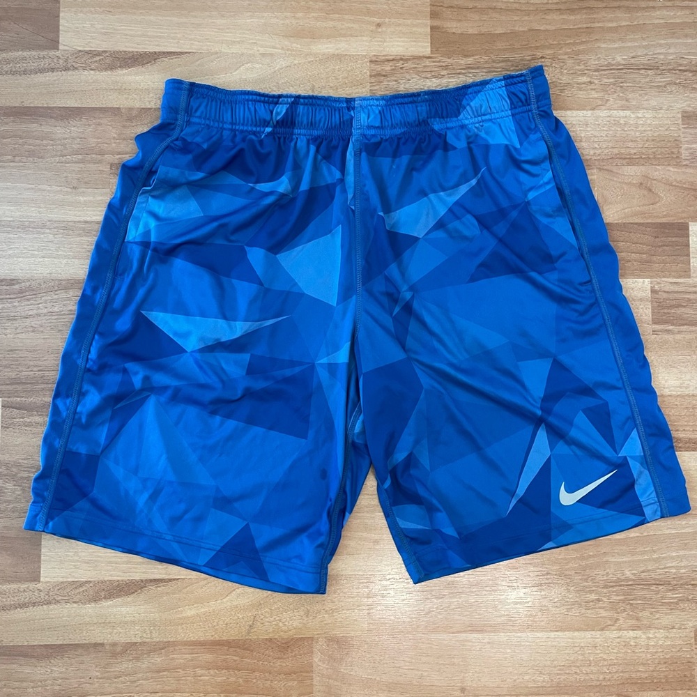 Nike Dri Fit Blue Gym Shorts Pants Men’s